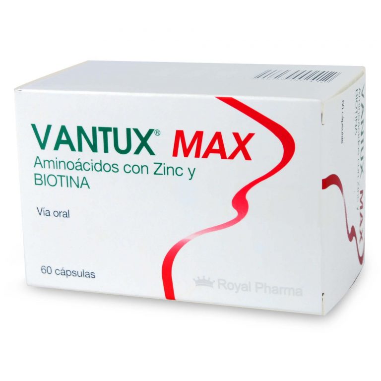 Vantux Max - Aminoácidos, Zinc y Biotina 60 Cápsulas