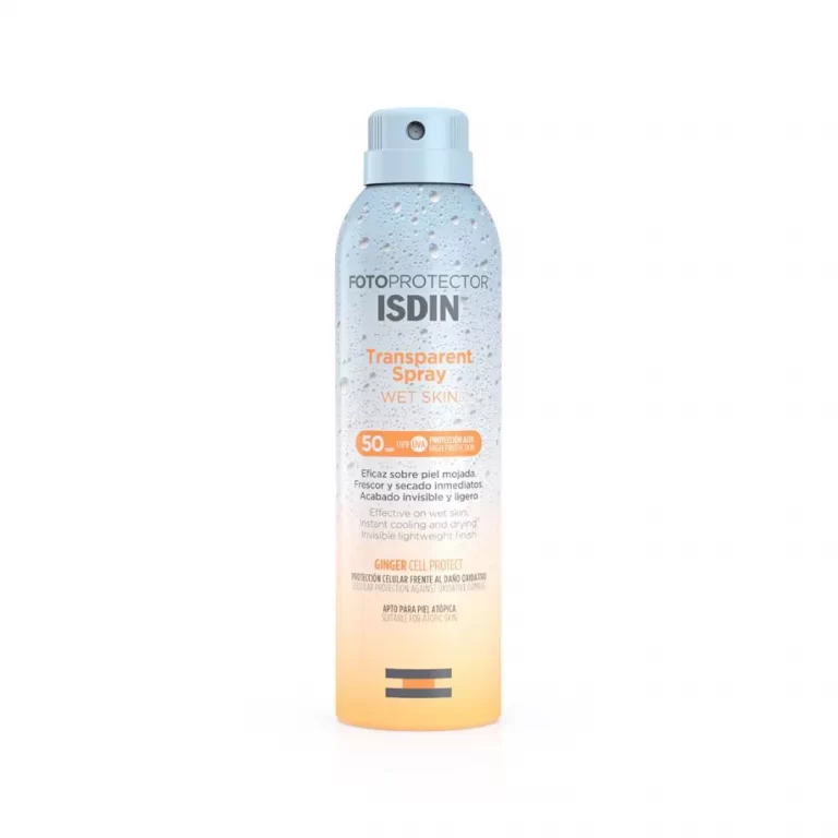 Fotoprotector Wet Skin +50FPS ISDIN Ginger Cell Invisible 250ml