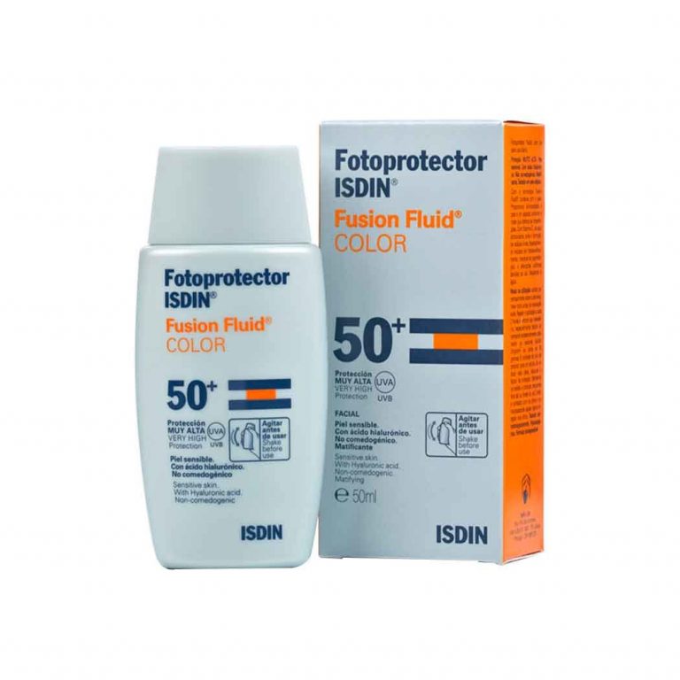 Fotoprotector ISDIN Fusion Fluid Color +50FPS Piel Sensible 50ml